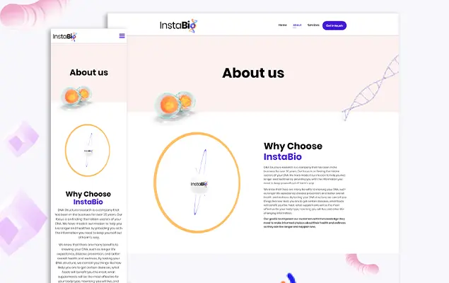 InstaBio Website Showcase