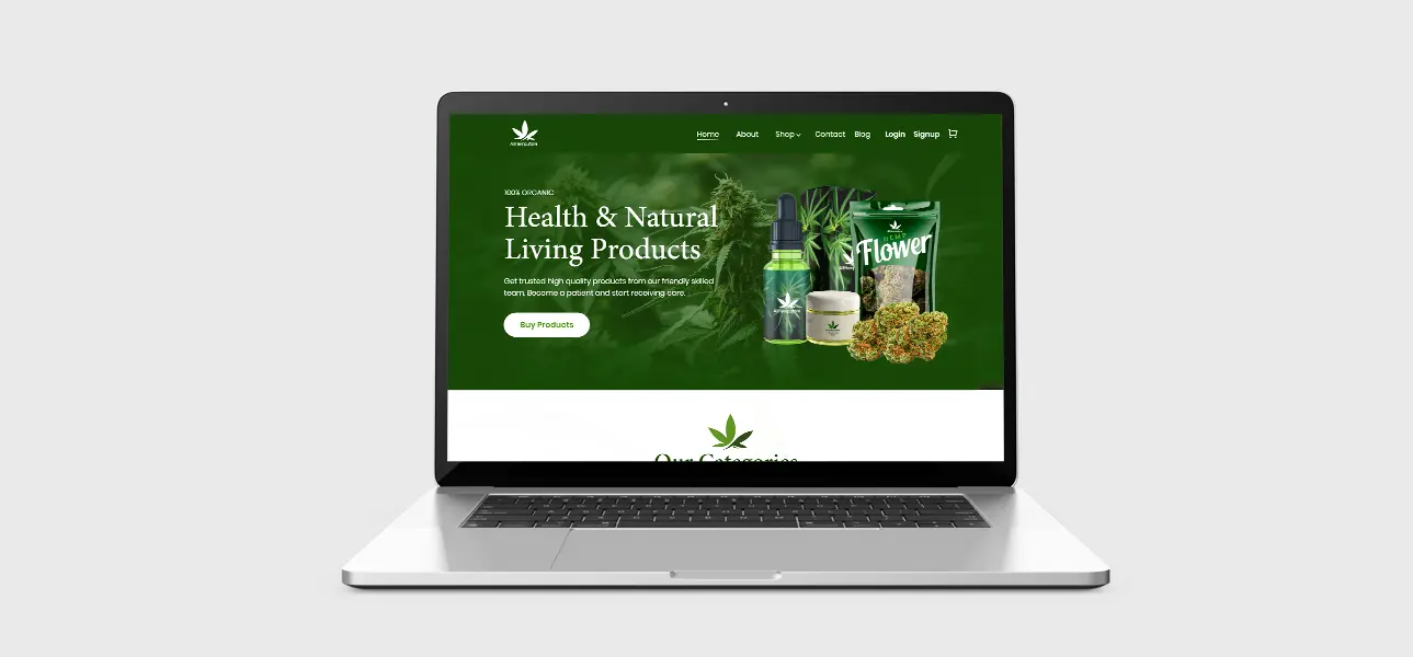 All Hemp Store Website Showcase
