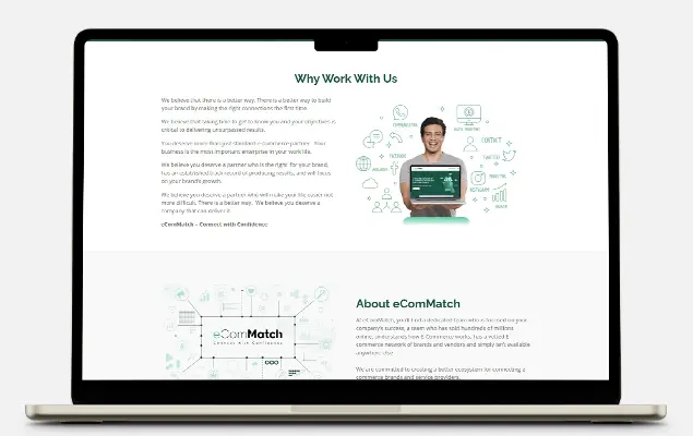 eComMatch Agency Website Showcase