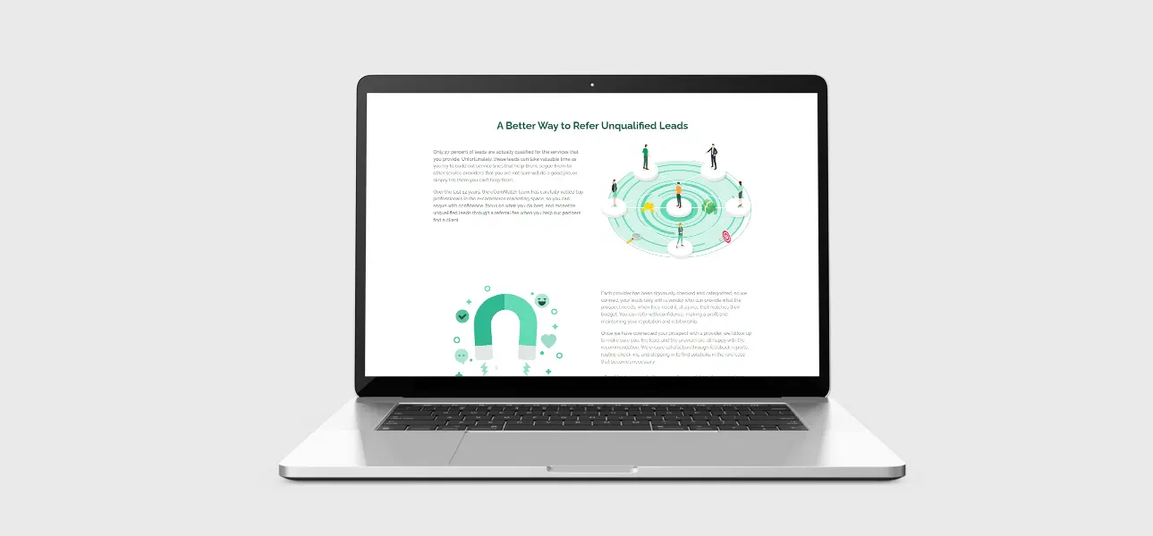 eComMatch Agency Website Showcase