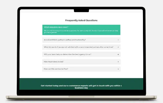 eComMatch Agency Website Showcase