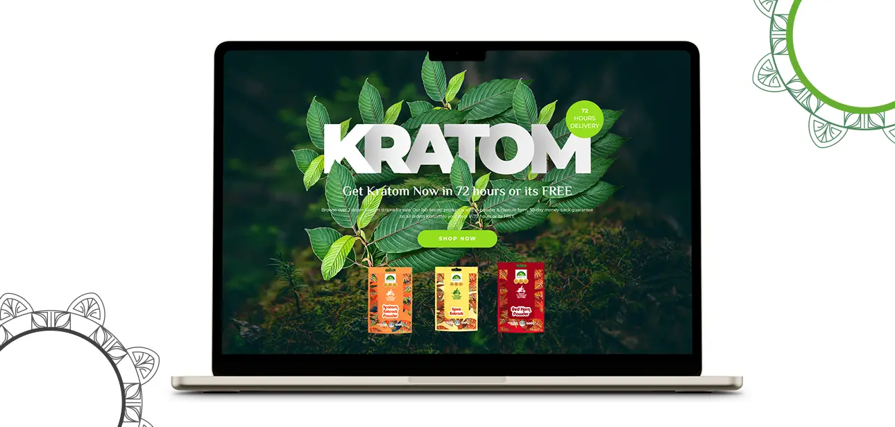 Kratom Now Store Website Showcase