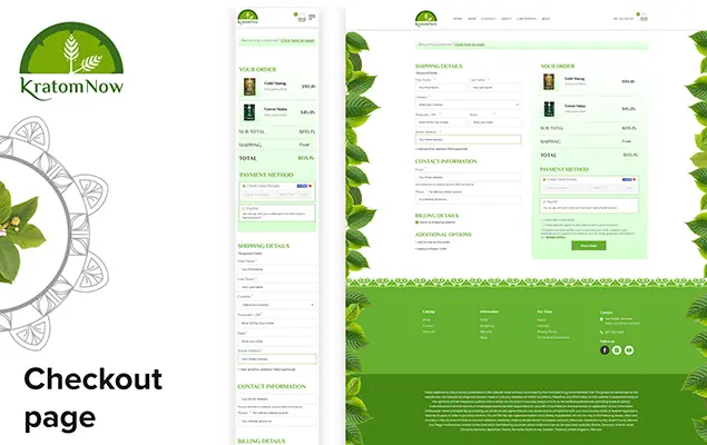 Kratom Now Store Website Showcase