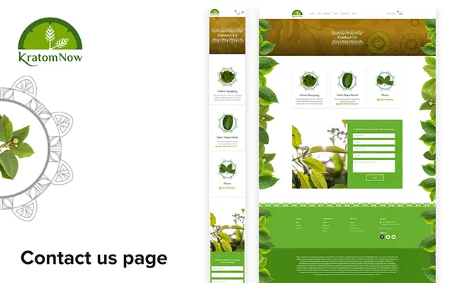 Kratom Now Store Website Showcase