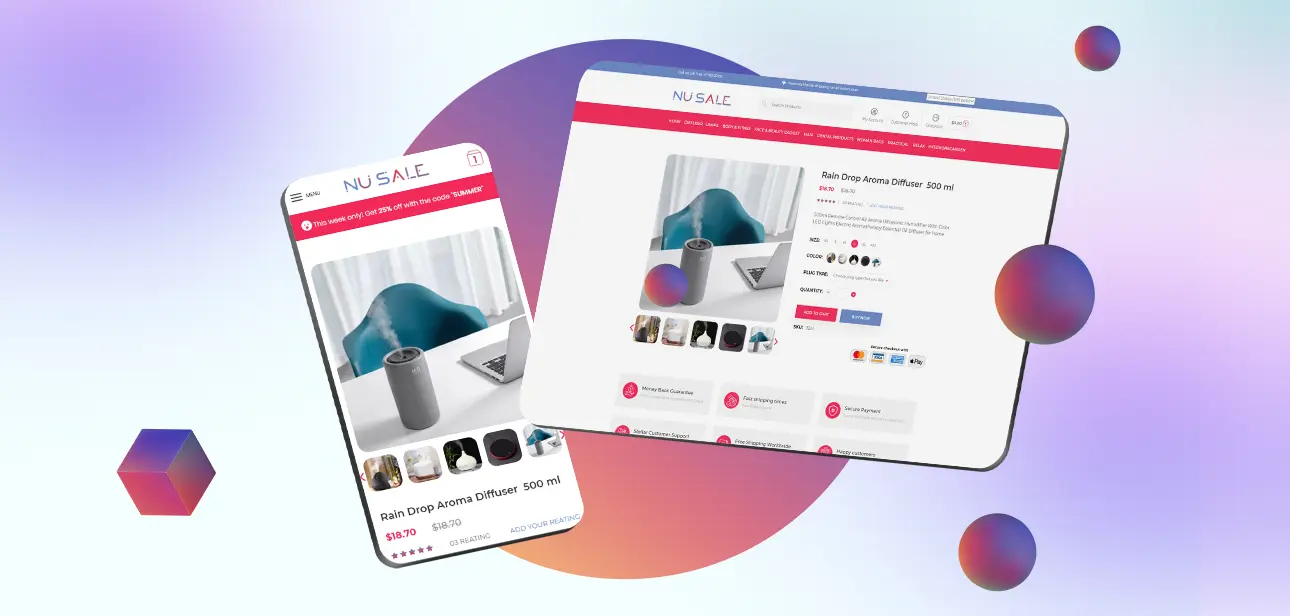 NuSale Store Website Showcase